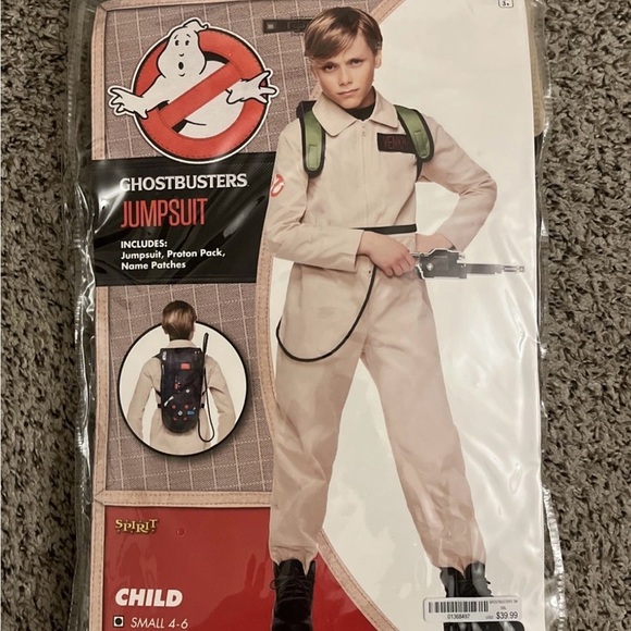 Spirit Halloween Costume Ghostbusters Jumpsuit Child Size ( Small) 4-6 - Picture 2 of 9
